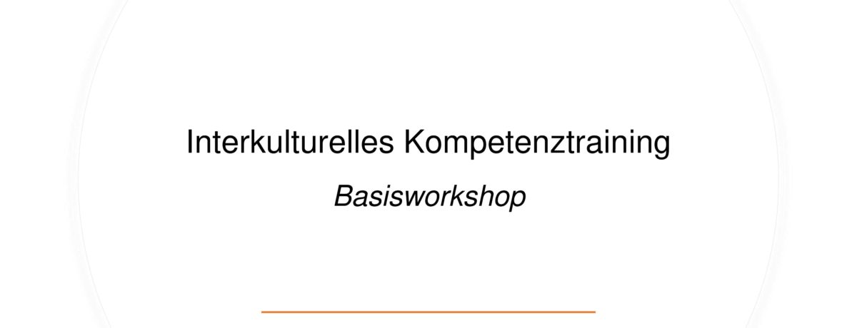 Kick-Off – „Interkulturelles Training – Basisworkshop“ zur Diversity Woche am 16. November