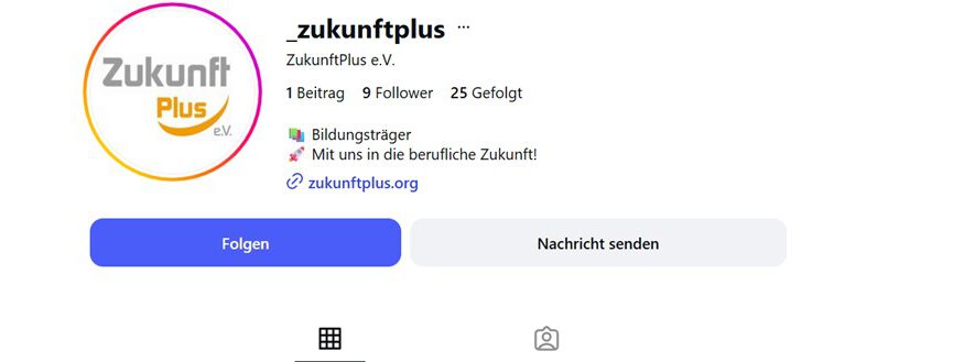 ZukunftPlus e.V. jetzt auf Instagram!
